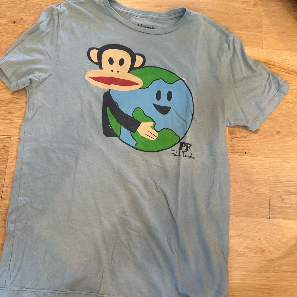Vintage Paul Frank Blue Earth Graphic Tee